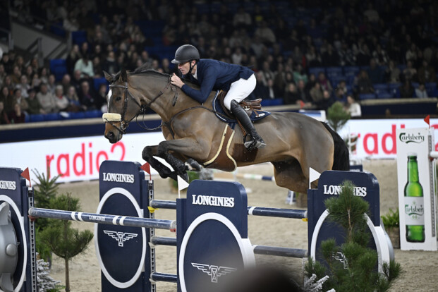 Gregory Wathelet schittert op het Grand Prix-podium van Jumping Mechelen