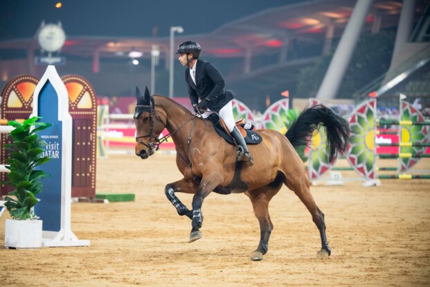 Abdel Saïd schittert met zilver in de CSI5* Grand Prix van Doha
