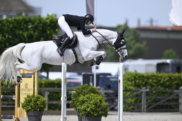 Lara Eggermont schittert op het podium in ochtendrubriek van Vejer de la Frontera