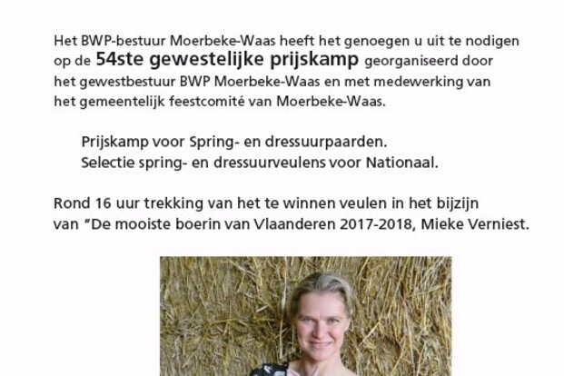 19 juni prijskamp BWP Moerbeke-Waas