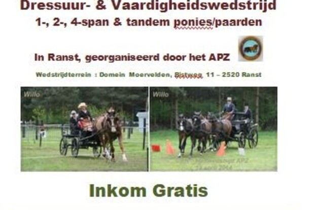 Ranst A+C, startlijst dressuur - 6/5/2018