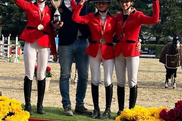 Belgische Ponyruiters springen naar brons in Gorla Minore Belgische Ponyruiters springen naar brons in Gorla Minore