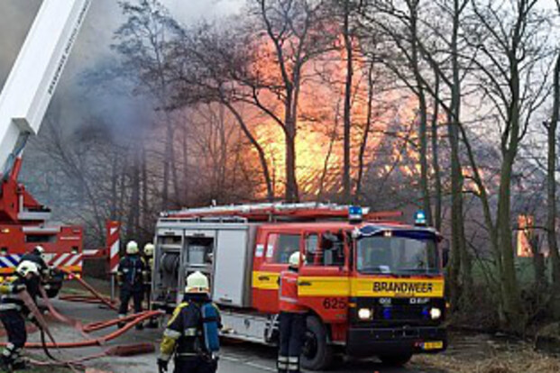 Uitslaande brand bij Riny Rutjens in Weert