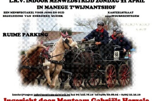 Woubrechtegem, LRV Indoor + startlijst update en parcours - 21 april 2013