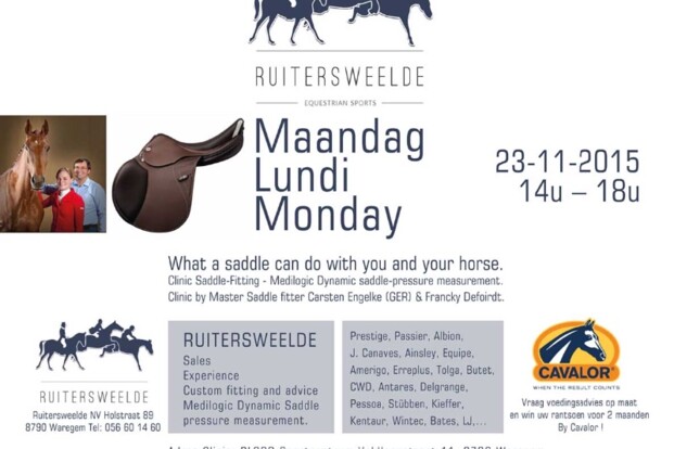 CLINIC “SADDLE FITTING” TE WAREGEM