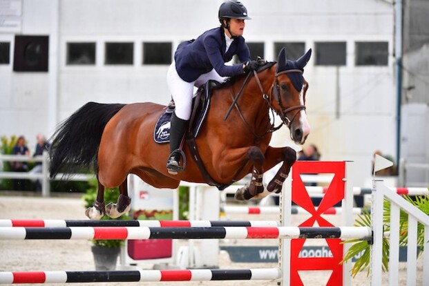 Sylvie Morrier op het podium in Lanaken!