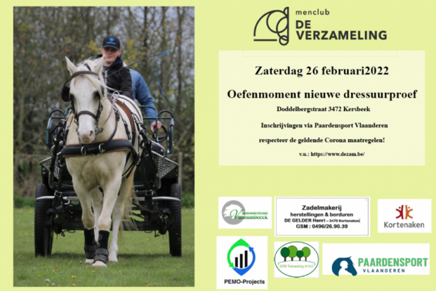 Kennismaking met de nieuwe dressuurproef in Kersbeek op 26 februari Kennismaking met de nieuwe dressuurproef in Kersbeek op 26 februari