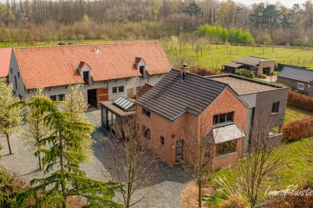 Immofluisteraar: hedendaagse villa op 1,6 ha
