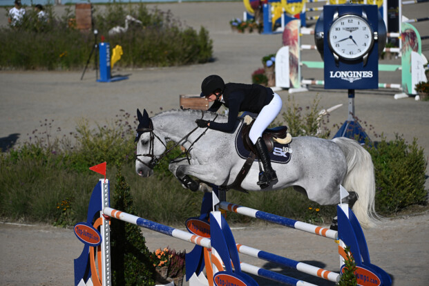 Zoe Conter start de slotdag van Fontainebleau op het podium