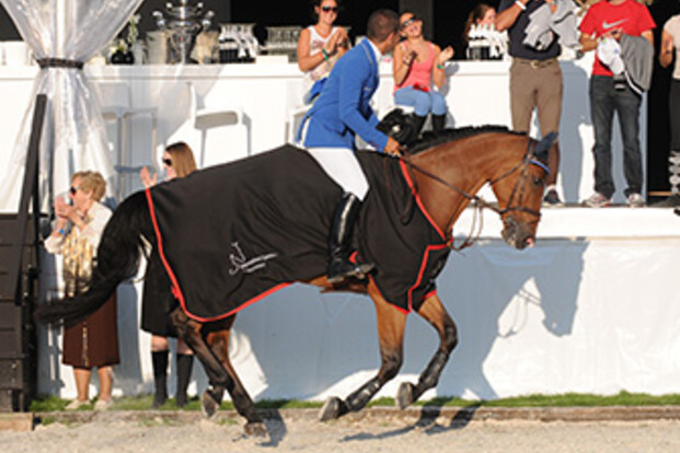 Twee Belgische paarden op podium in Valkenswaard