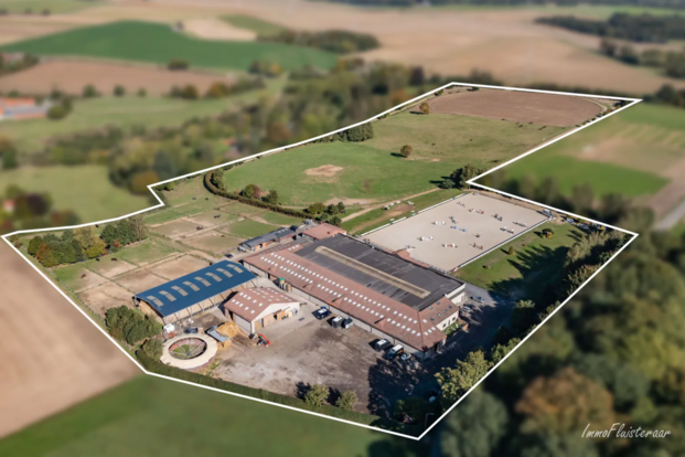Immofluisteraar verkoopt: Riant professioneel paardencomplex op ca. 11ha te Bornival (Waals-Brabant)