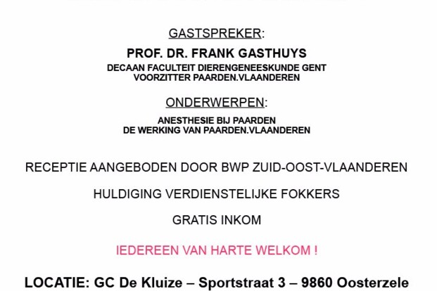 Infoavond met Prof Dr Frank Gasthuys
