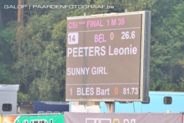 Leonie Peeters foutloos in 1.45m Sentower Leonie Peeters foutloos in 1.45m Sentower