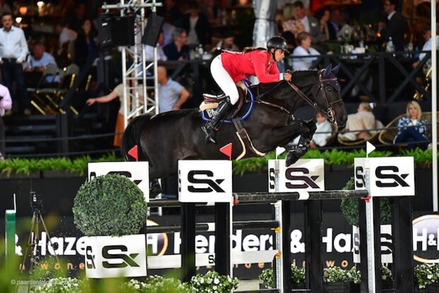 Virginie Thonon 3de in de CSI2* GP Bonheiden