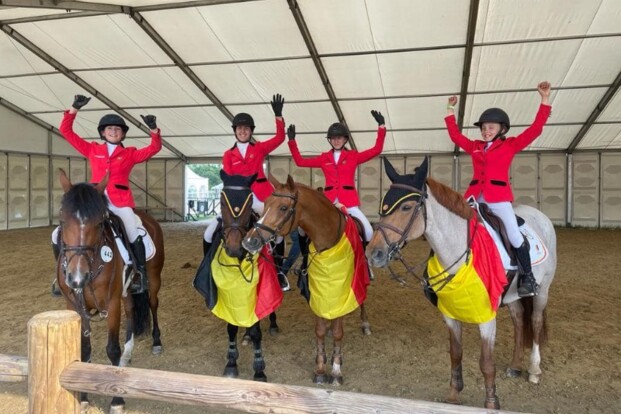 Zilver voor Belgisch ponyteam in Zuidwolde!