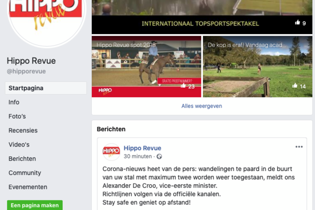Wandelen te paard terug toegestaan