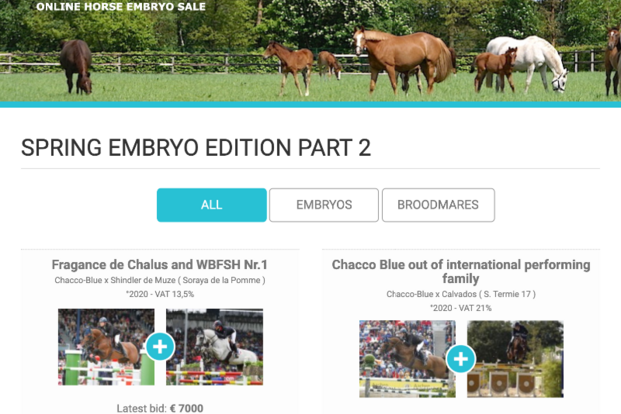Veiling geopend! Spring Embryo Editie Deel 2