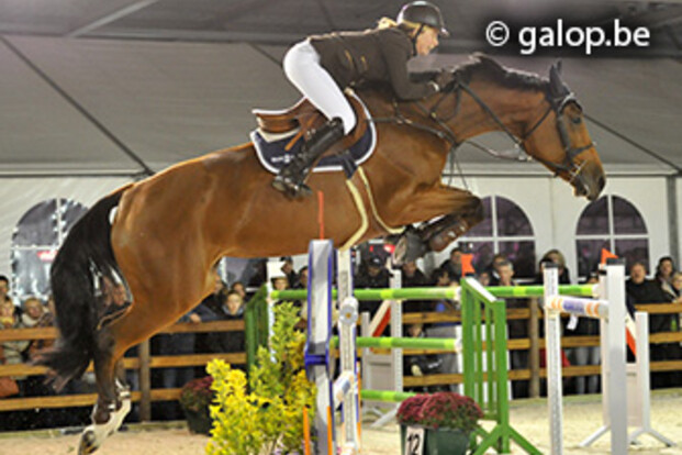 Marjan Poukens wint het 1m35 op de Gold