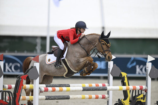 Robin Vermeir laat van zich horen tijdens de CSIOP Grand Prix van Zuidwolde