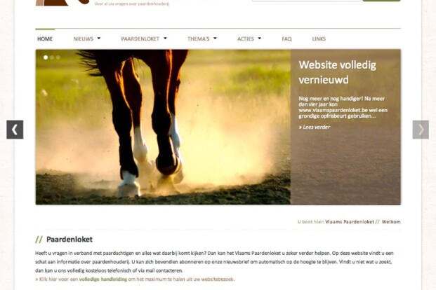 Website Paardenloket volledig vernieuwd
