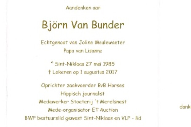 Dank je Björn....voor alles