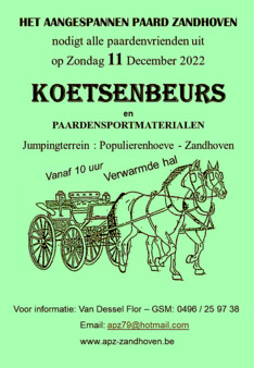 APZ organiseert Men- en paardensport Beurs in Zandhoven - 11 december 2022