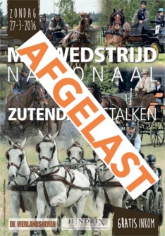 Annulatie wedstrijd Zutendaal