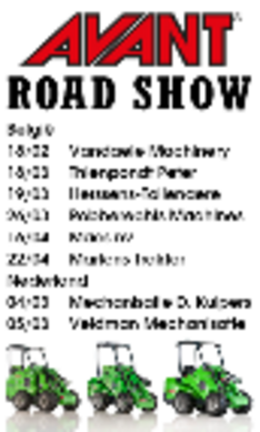 Kom naar de AVANT road shows