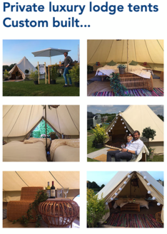 Overnachten in Glamping tenten bij euregio's