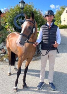 Kay Goossenaerts met zijn pony Beauty: derde plaats CAI J2*-P1