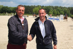 Ludo Philippaerts - Stal Dorperheide laaiend enthousiast over piste-bodem van BM Service.
