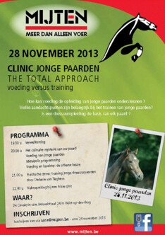 Paardenvoeders MIJTEN, Clinic jonge paarden