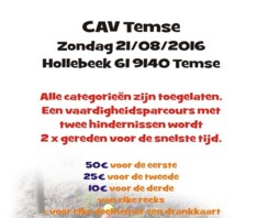 Mennen in Temse, marathon/vaardigheid 21/08