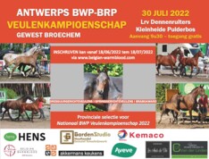 Antwerps Veulenkampioenschap 2022: Tijdig inschrijven is de boodschap