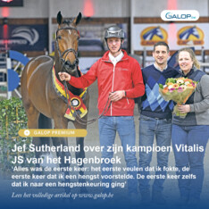 Jef Sutherland over zijn kampioen Vitalis JS van het Hagenbroek