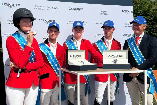 Belgisch team wint de halve finale van de Longines EEF Series in Deauville
