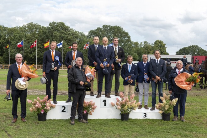 Belgisch vierspanteam wint Beekbergen, Glenn Geerts op podium
