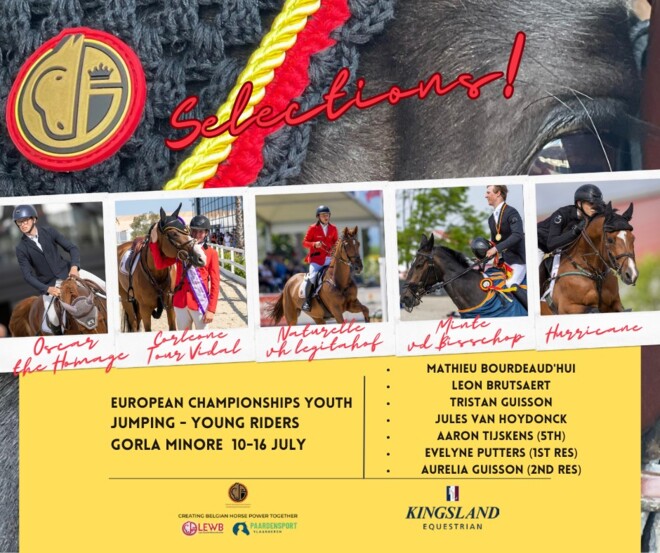 De selecties voor de EK’s Dressuur en Jumping voor de jeugd zijn gekend!