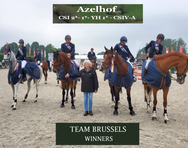 Belgische ambassadors winnen teamspringen in het Azelhof