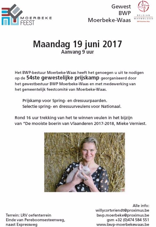 19 juni prijskamp BWP Moerbeke-Waas