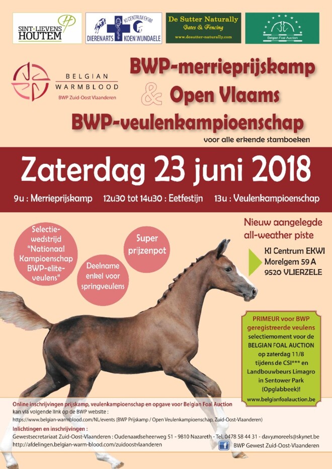 Nieuwe locatie Open BWP-veulenkampioenschap