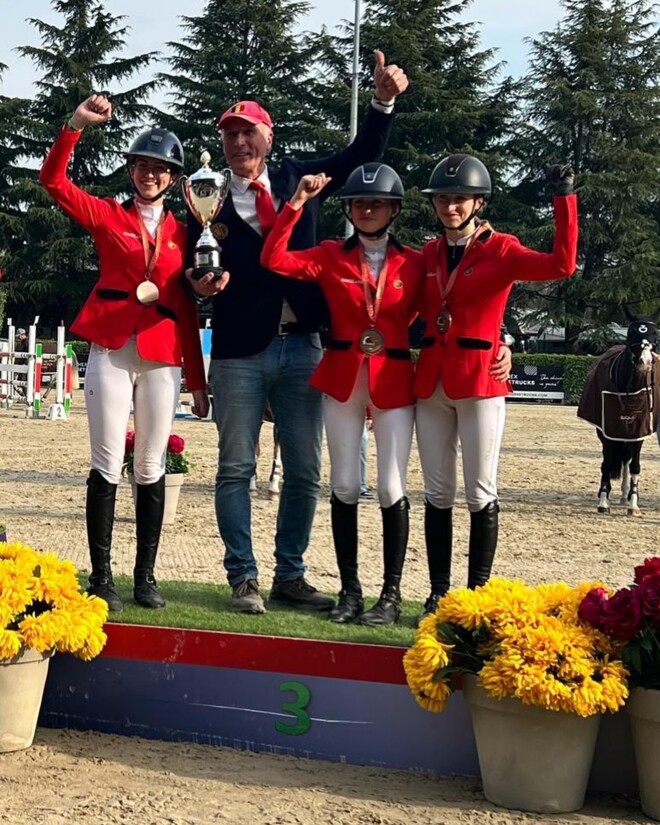 Belgische Ponyruiters springen naar brons in Gorla Minore