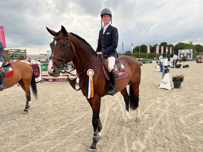 Thibeau Spits schittert op het podium in Longines Rankingproef