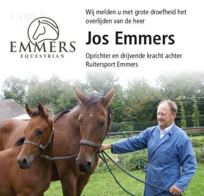 Jos Emmers overleden