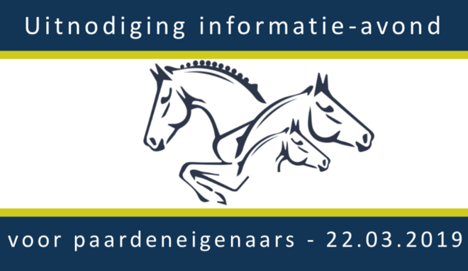 Gratis informatieavond voor paardeneigenaars