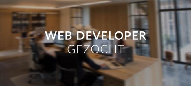 Web Developer gezocht