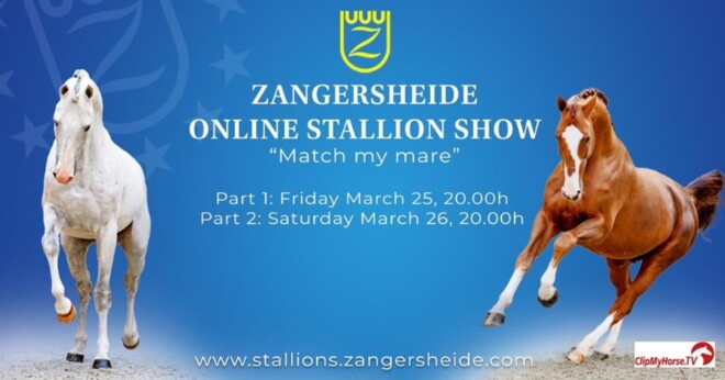 Zangersheide online hengstenshow op 25-26/03