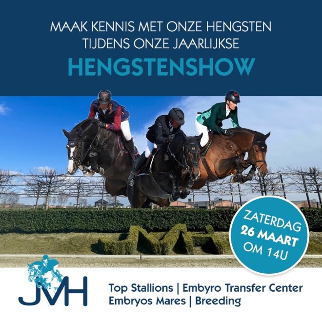 Hengstenshow JV-Horses is terug op 26/03!