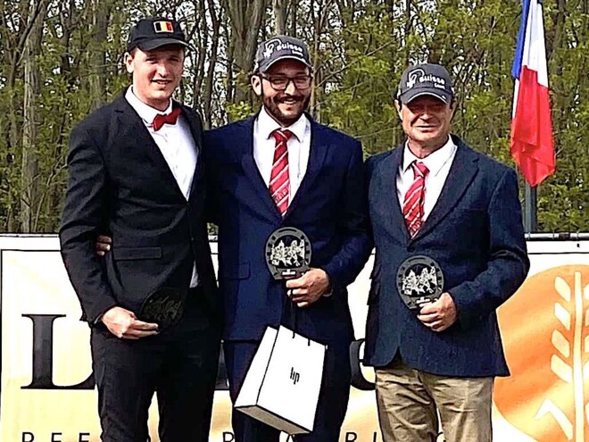 Gilles Pirotte op podium in Selestat