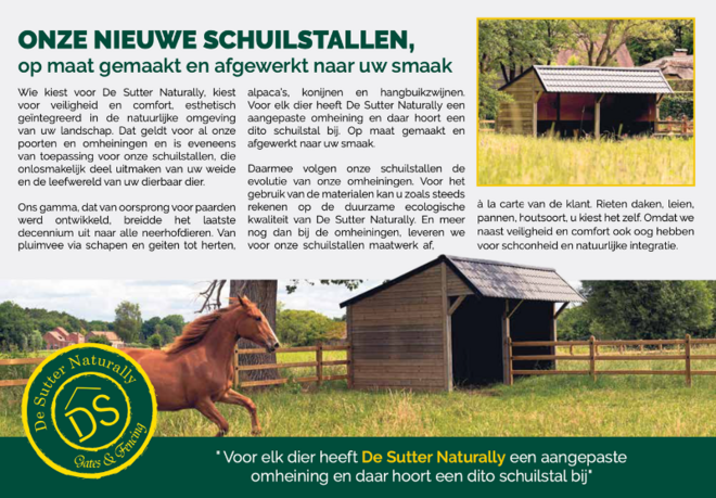 Schuilstallen, op maat gemaakt en afgewerkt